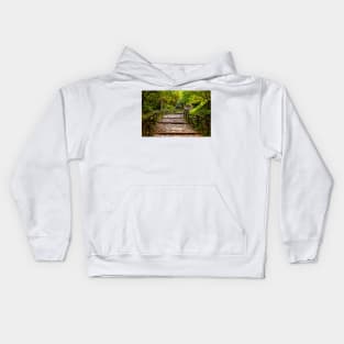 Walking around the mountain of the ancient Greek gods Kids Hoodie